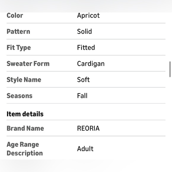 REORIA Off-Shoulder Beige Sweater with 2-Way Zipper Size Small NWT - Picture 10 of 16